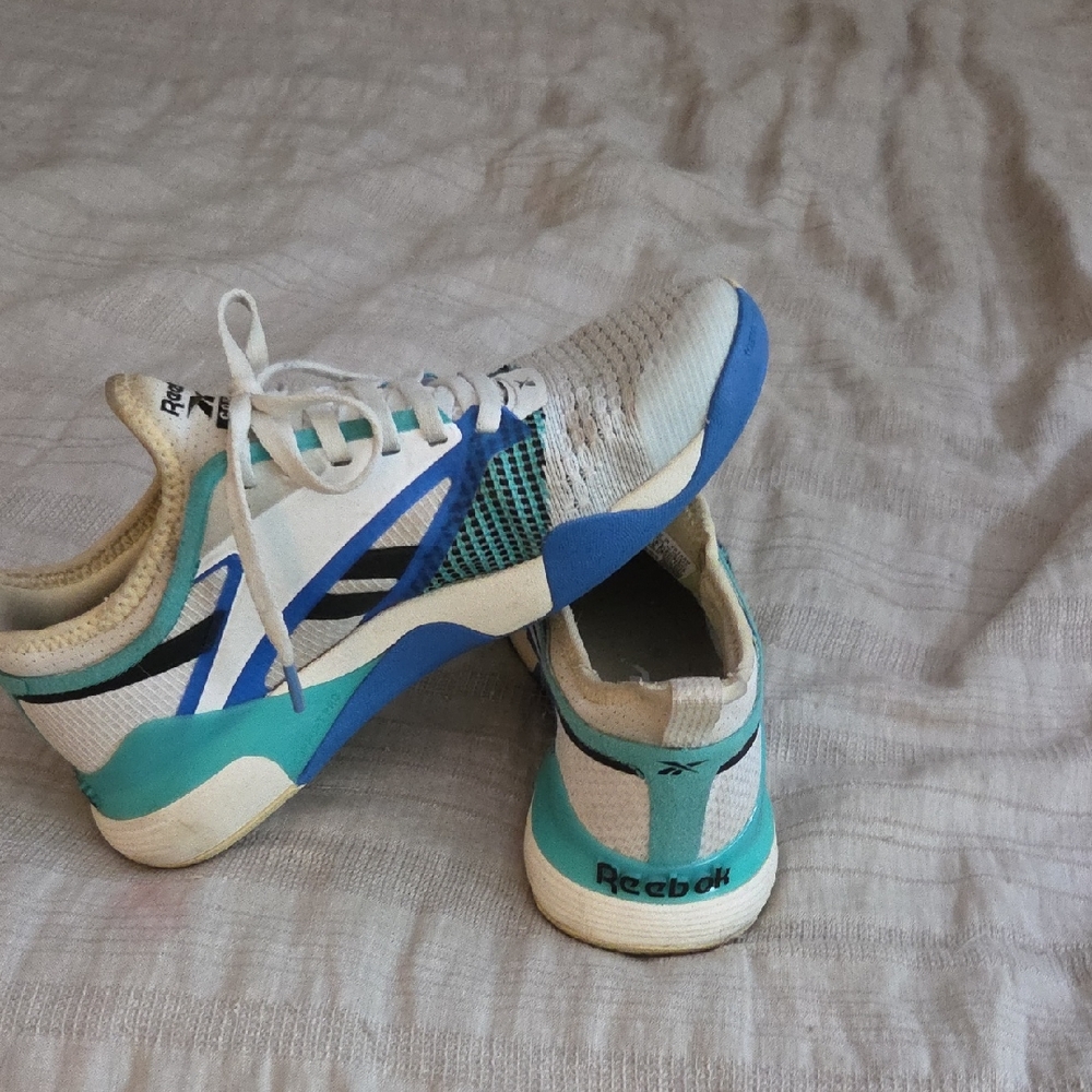Reebok Women's Teal and White Athletic Shoes